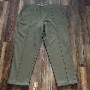 Mango Women's Olive Joggers XL